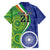 India Vs Australian Cricket Custom Hawaiian Shirt Ashoka Chakra and Aboriginal Together - Wonder Print Shop