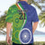 India Vs Australian Cricket Custom Hawaiian Shirt Ashoka Chakra and Aboriginal Together - Wonder Print Shop