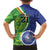 India Vs Australian Cricket Custom Kid Hawaiian Shirt Ashoka Chakra and Aboriginal Together - Wonder Print Shop