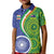 India Vs Australian Cricket Custom Kid Polo Shirt Ashoka Chakra and Aboriginal Together - Wonder Print Shop