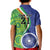 India Vs Australian Cricket Custom Kid Polo Shirt Ashoka Chakra and Aboriginal Together - Wonder Print Shop