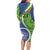 India Vs Australian Cricket Custom Long Sleeve Bodycon Dress Ashoka Chakra and Aboriginal Together - Wonder Print Shop