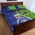 India Vs Australian Cricket Custom Quilt Bed Set Ashoka Chakra and Aboriginal Together