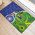 India Vs Australian Cricket Custom Rubber Doormat Ashoka Chakra and Aboriginal Together