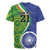 India Vs Australian Cricket Custom Rugby Jersey Ashoka Chakra and Aboriginal Together