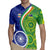 India Vs Australian Cricket Custom Rugby Jersey Ashoka Chakra and Aboriginal Together