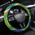 India Vs Australian Cricket Steering Wheel Cover Ashoka Chakra and Aboriginal Together