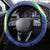 India Vs Australian Cricket Steering Wheel Cover Ashoka Chakra and Aboriginal Together