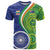 India Vs Australian Cricket Custom T Shirt Ashoka Chakra and Aboriginal Together