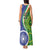 India Vs Australian Cricket Custom Tank Maxi Dress Ashoka Chakra and Aboriginal Together