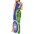 India Vs Australian Cricket Custom Tank Maxi Dress Ashoka Chakra and Aboriginal Together