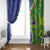 India Vs Australian Cricket Custom Window Curtain Ashoka Chakra and Aboriginal Together