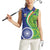 India Vs Australian Cricket Custom Women Sleeveless Polo Shirt Ashoka Chakra and Aboriginal Together