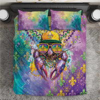 Mardi Gras Crawfish Bedding Set NOLA Fat Tuesday Drip Art - Wonder Print Shop