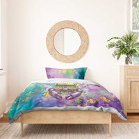 Mardi Gras Crawfish Bedding Set NOLA Fat Tuesday Drip Art - Wonder Print Shop