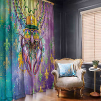 Mardi Gras Crawfish Window Curtain NOLA Fat Tuesday Drip Art - Wonder Print Shop