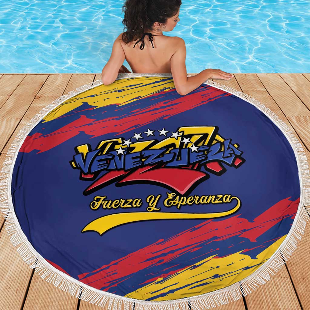 Venezuela Fuerza Y Esperanza Beach Blanket - Wonder Print Shop