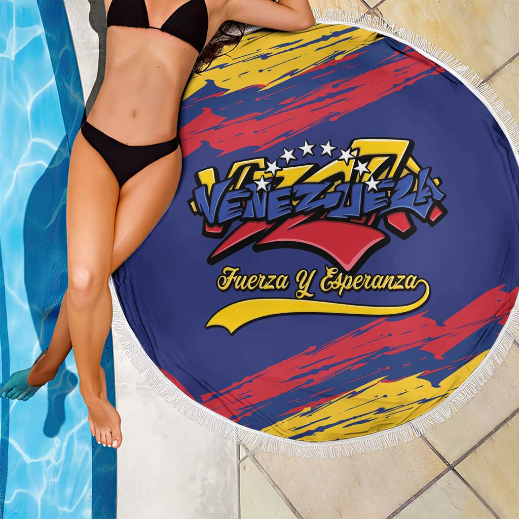 Venezuela Fuerza Y Esperanza Beach Blanket - Wonder Print Shop