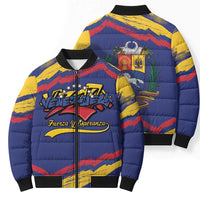 Venezuela Fuerza Y Esperanza Bomber Puffer Jacket - Wonder Print Shop