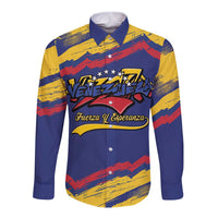 Venezuela Fuerza Y Esperanza Long Sleeve Button Shirt - Wonder Print Shop