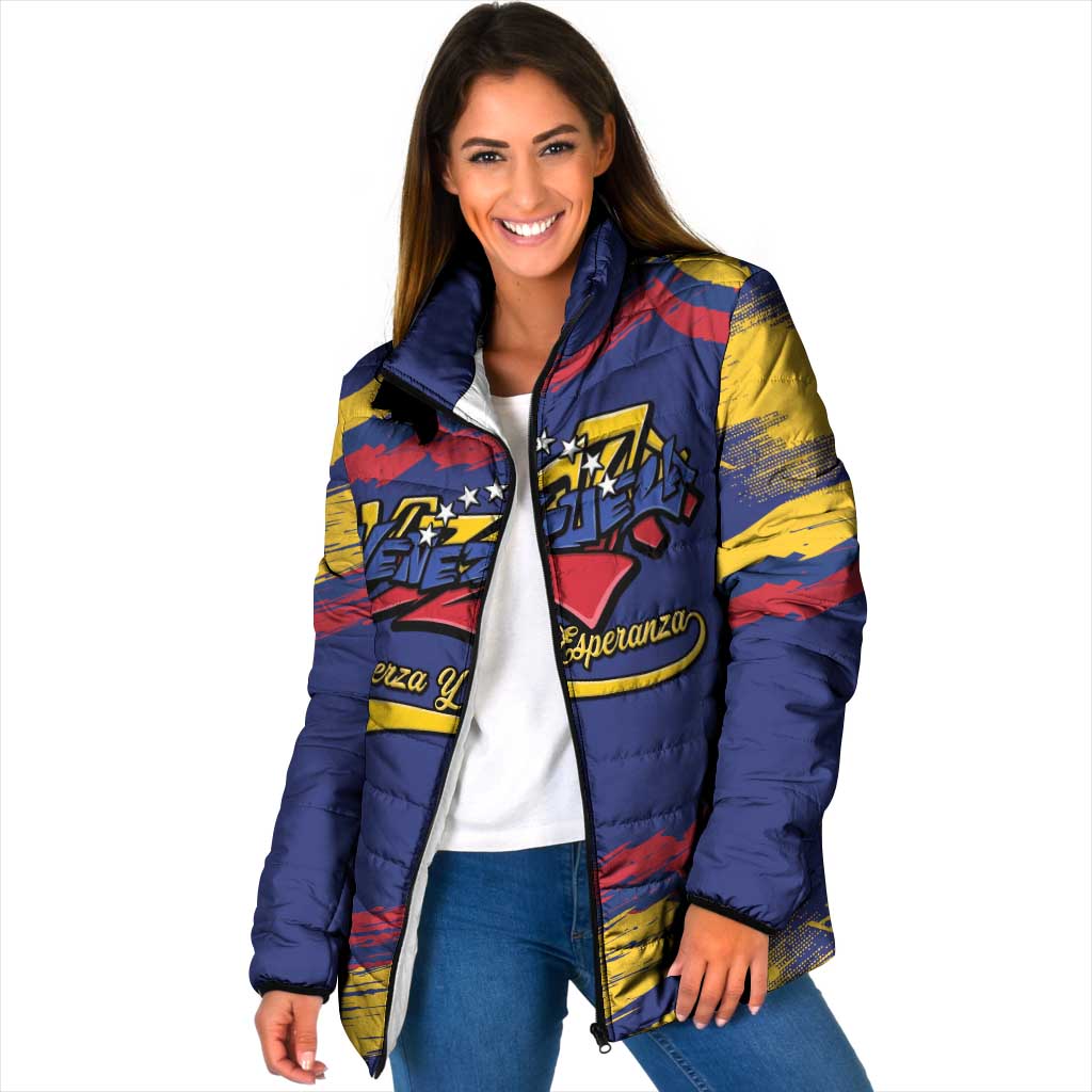 Venezuela Fuerza Y Esperanza Padded Jacket - Wonder Print Shop