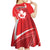 Personalized Beaver and Goose Happy Canada Day Kid Short Sleeve Dress Est 1867 A Mari Usque Ad Mare