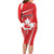 Personalized Beaver and Goose Happy Canada Day Long Sleeve Bodycon Dress Est 1867 A Mari Usque Ad Mare