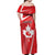 Personalized Beaver and Goose Happy Canada Day Off Shoulder Maxi Dress Est 1867 A Mari Usque Ad Mare