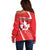 Personalized Beaver and Goose Happy Canada Day Off Shoulder Sweater Est 1867 A Mari Usque Ad Mare