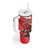 Personalized Beaver and Goose Happy Canada Day Tumbler With Handle Est 1867 A Mari Usque Ad Mare