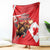 Personalized Beaver and Moose Happy Canada Day Blanket Est 1867 A Mari Usque Ad Mare