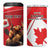 Personalized Beaver and Moose Happy Canada Day 4 in 1 Can Cooler Tumbler Est 1867 A Mari Usque Ad Mare