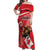 Personalized Beaver and Moose Happy Canada Day Off Shoulder Maxi Dress Est 1867 A Mari Usque Ad Mare