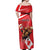 Personalized Beaver and Moose Happy Canada Day Off Shoulder Maxi Dress Est 1867 A Mari Usque Ad Mare