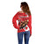 Personalized Beaver and Moose Happy Canada Day Off Shoulder Sweater Est 1867 A Mari Usque Ad Mare