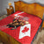 Personalized Beaver and Moose Happy Canada Day Quilt Est 1867 A Mari Usque Ad Mare