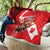 Personalized Beaver and Moose Happy Canada Day Quilt Est 1867 A Mari Usque Ad Mare