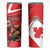 Personalized Beaver and Moose Happy Canada Day Skinny Tumbler Est 1867 A Mari Usque Ad Mare