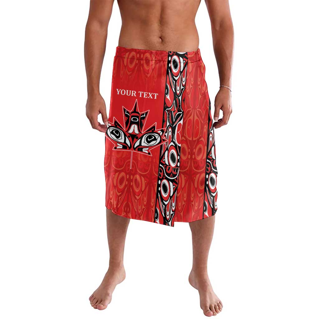 Personalized Canada Indigenous People Day Lavalava Haida Tribe Flag Tattoo Style