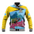 Personalized Pitons Saint Lucian Bougainvillea Baseball Jacket