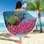 Personalized Pitons Saint Lucian Bougainvillea Beach Blanket