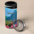 Personalized Pitons Saint Lucian Bougainvillea 4 in 1 Can Cooler Tumbler