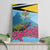 Personalized Pitons Saint Lucian Bougainvillea Canvas Wall Art