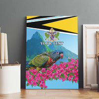 Personalized Pitons Saint Lucian Bougainvillea Canvas Wall Art