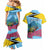 Personalized Pitons Saint Lucian Bougainvillea Couples Matching Mermaid Dress and Hawaiian Shirt