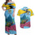 Personalized Pitons Saint Lucian Bougainvillea Couples Matching Off Shoulder Maxi Dress and Hawaiian Shirt