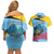 Personalized Pitons Saint Lucian Bougainvillea Couples Matching Off Shoulder Short Dress and Hawaiian Shirt