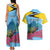 Personalized Pitons Saint Lucian Bougainvillea Couples Matching Tank Maxi Dress and Hawaiian Shirt