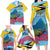 Personalized Pitons Saint Lucian Bougainvillea Family Matching Long Sleeve Bodycon Dress and Hawaiian Shirt