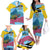 Personalized Pitons Saint Lucian Bougainvillea Family Matching Off The Shoulder Long Sleeve Dress and Hawaiian Shirt